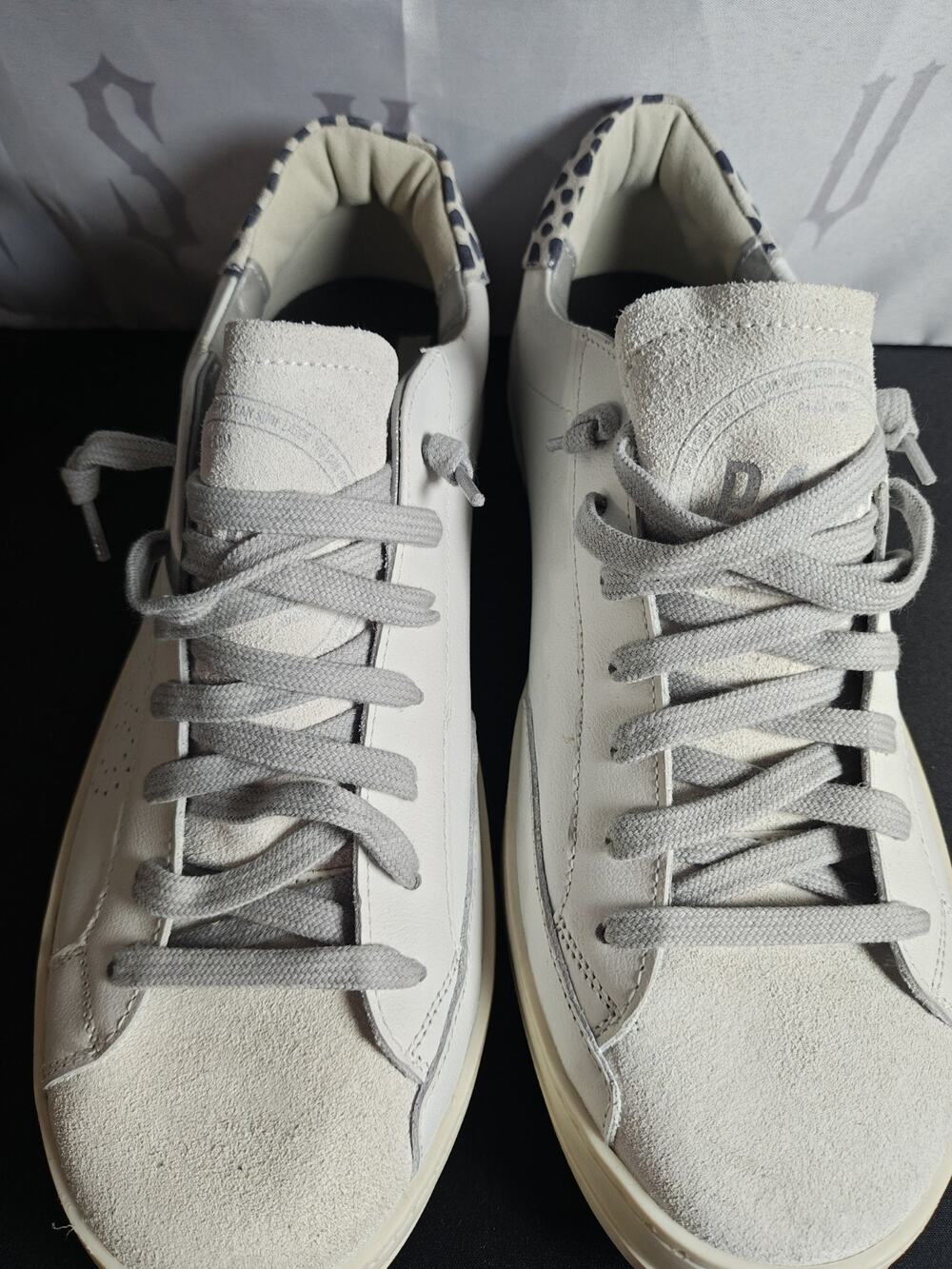 P448 $298 Women’s 42 (11 / 11.5) John Low Top Sneaker White New Blemishes